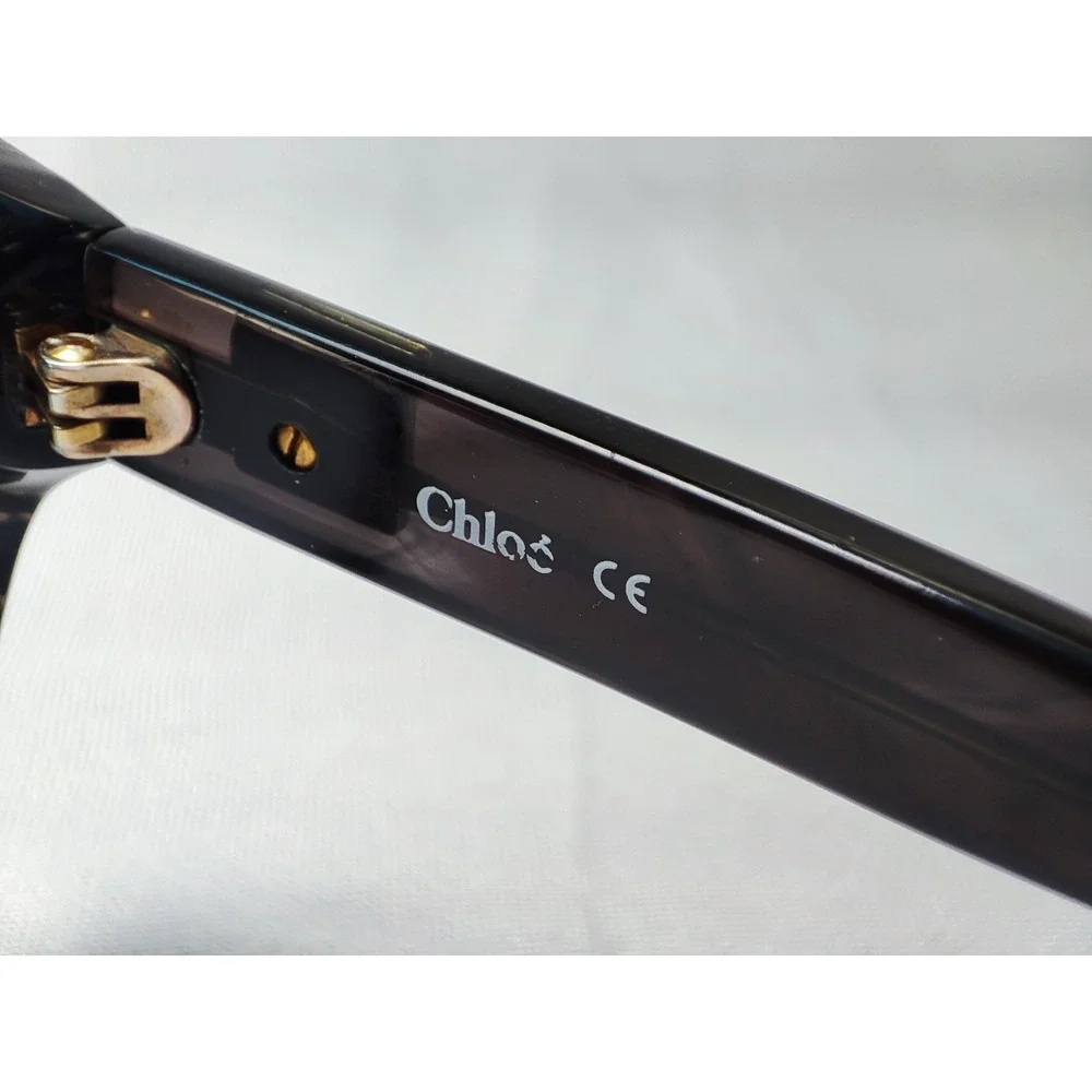 Chloe CL2247 C01 Women Oversized Cat Eye Sunglasses Brown Stripe 140mm